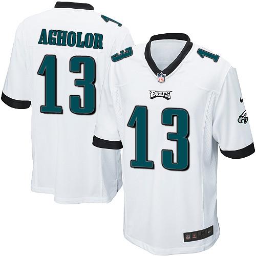 Nike Eagles #13 Nelson Agholor White Youth Stitched NFL New Elite Jersey